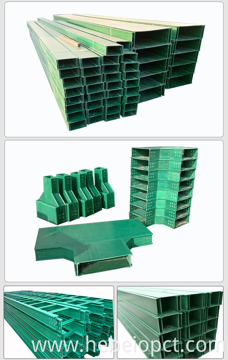 frp composite cable tray high strength slot series plastic